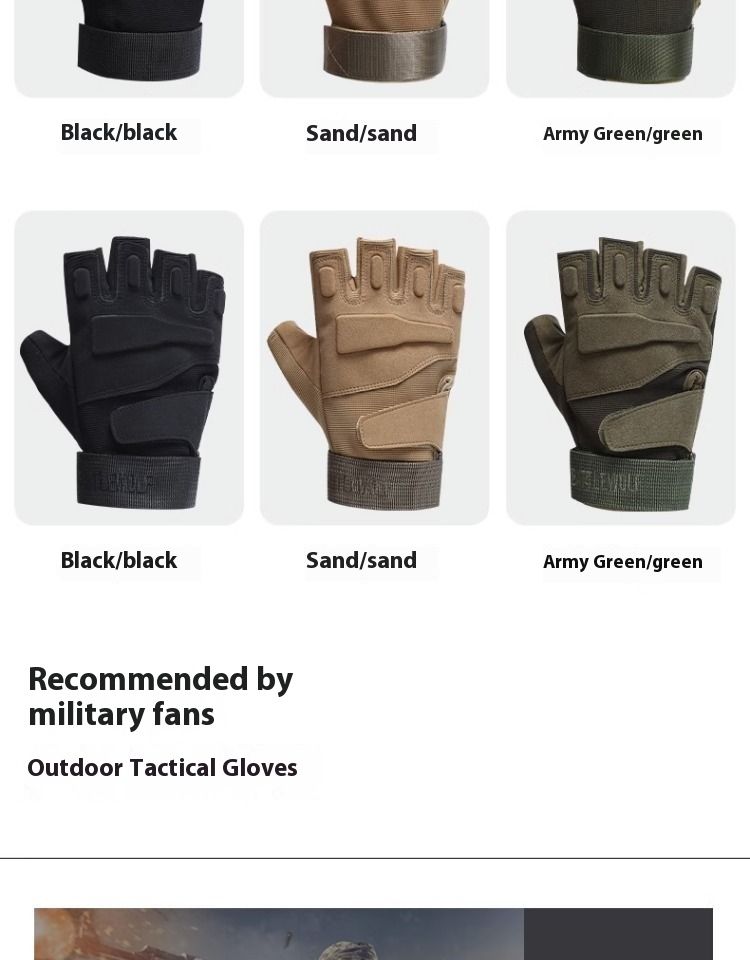 Spezialkräften Taktesch Fiess Outdoor Motorrad Sport Open Militär Männer Fangerlos Reiden Hallef Fanger Kampf_voghion.com
