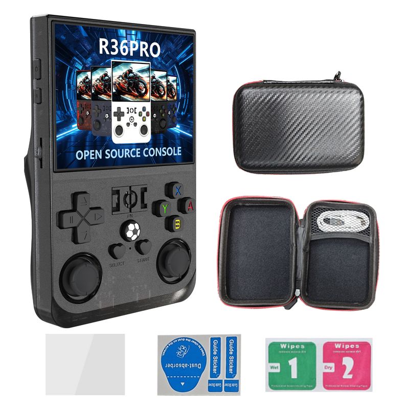 R36sPRO Game Console 3.5-inch Open-source Handheld Portable Nostalgic PS1 Classic GBA Arcade Machine_voghion.com