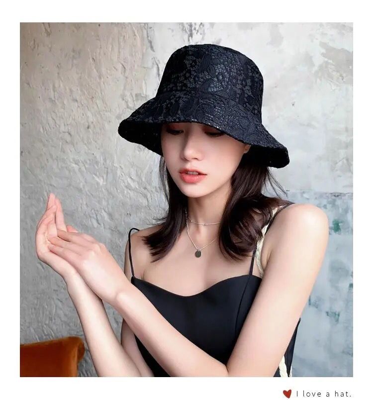 Spring/Summer Fisherman's Women's Lightweight Sunscreen Summer Korean Edition Hollow Out Tide Sunshade Basin Hat Spring_voghion.com