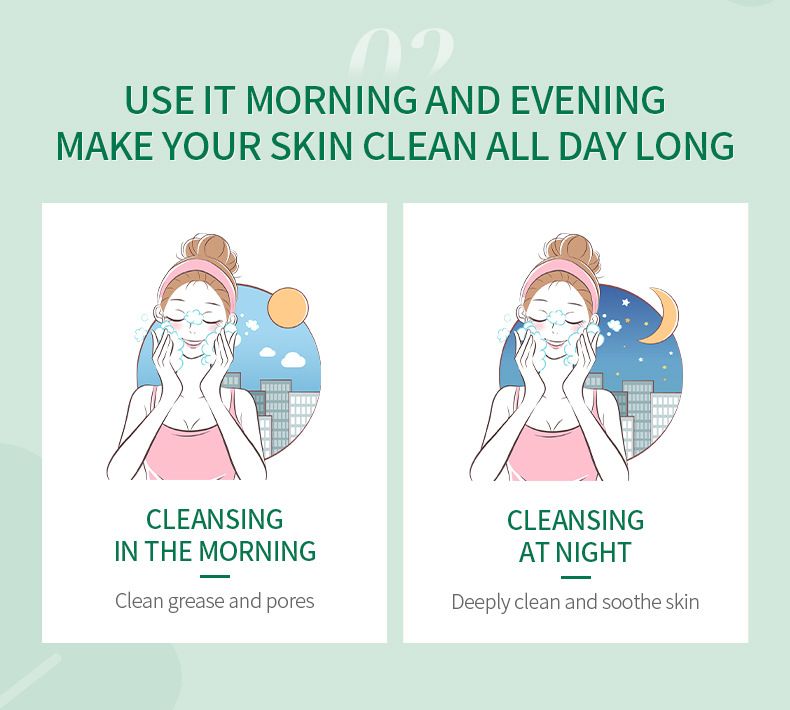 LAIKOU Centella Asiatica Facial Cleanser 50g Hydrating Moisturizing Refining Pore Cleanser_voghion.com