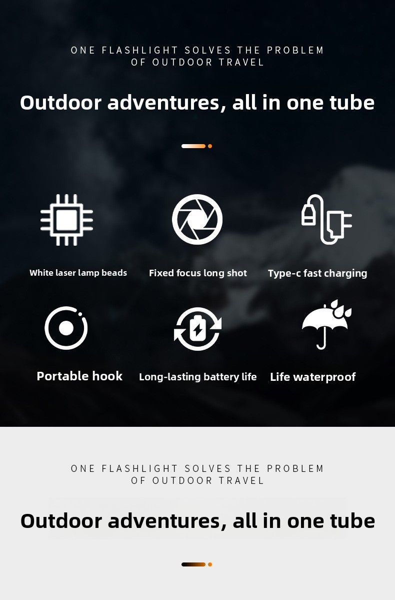 Super Bright High-Intensity Rechargeable Home Outdoor Long-Range Portable Multi-Function Long Battery Life Ignition_voghion.com