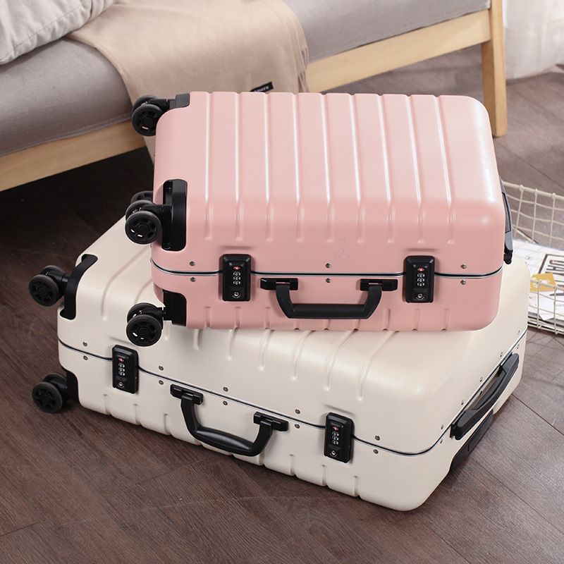 Durable PC Aluminum Frame Luggage With TSA Lock, 20-inch & 25-inch Spinner Suitcase For Travel, Waterproof & Lightweight Carry-On_voghion.com