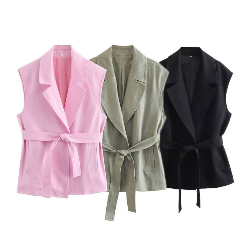 Wind With Belt Vest7768023 Wide-leg Pants7740102Set_voghion.com