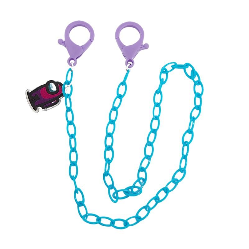 Korean Version Acrylic Children's Space Werewolf Mask Color-Block Neck Strap Glasses Chain Anti-Lost Lanyard_voghion.com