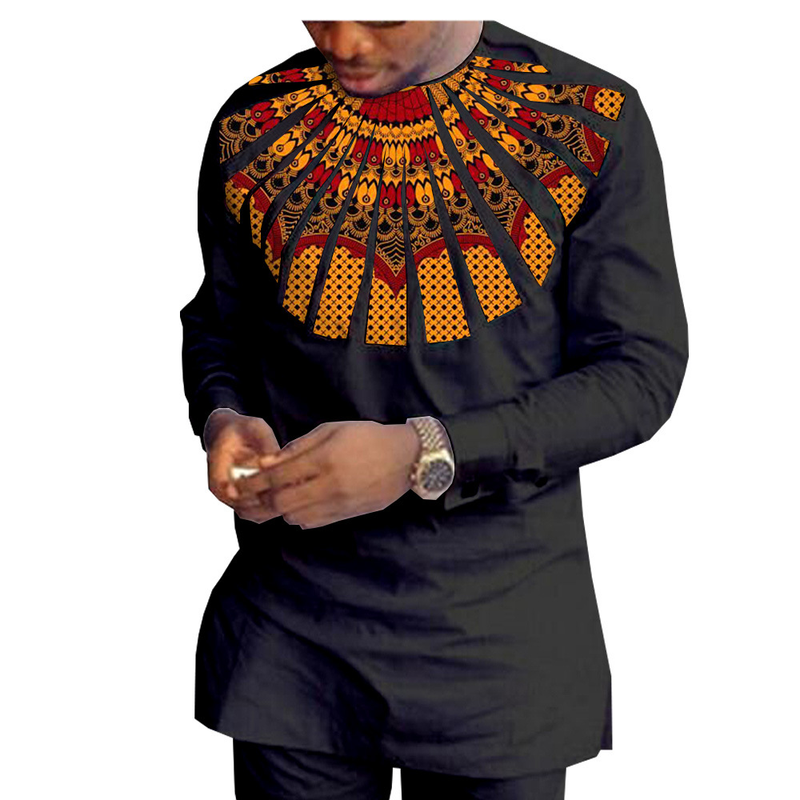 Männer Kleeder afrikanesch national Print Batik Kotteng Männer Casual Kostüm_voghion.com