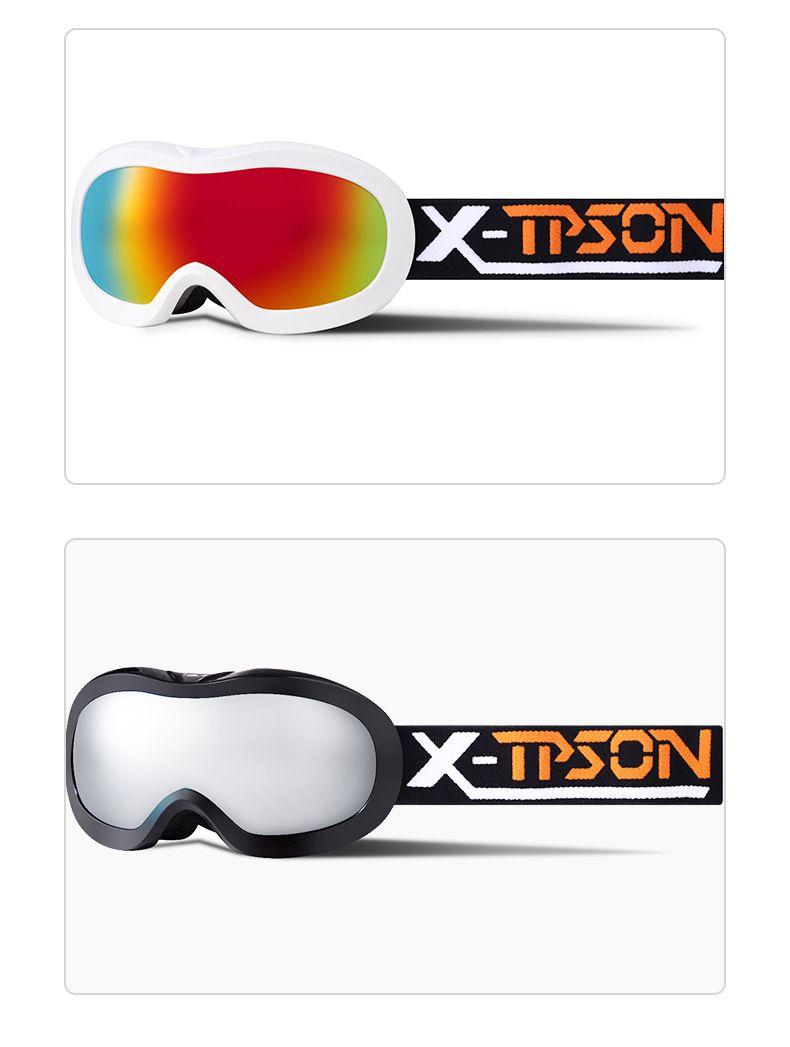 Occhiali da sci per bambini doppi anti-appannamento anti-UV cocker miopia occhiali da sci professionali_voghion.com