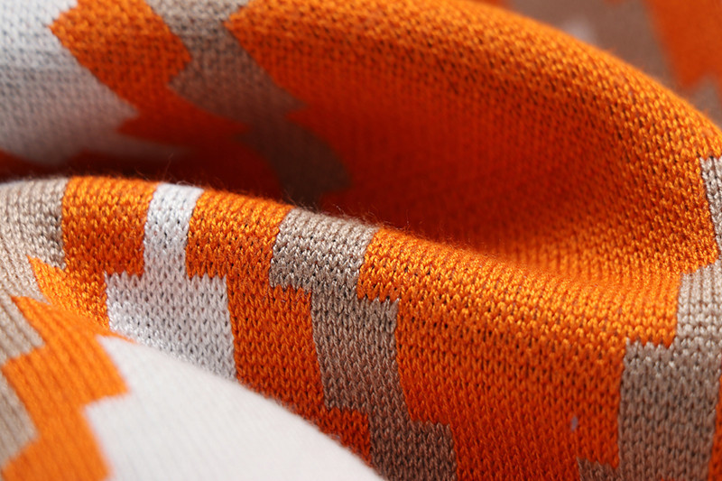Damenbekleidung, abstrakter Jacquard, locker, schlank, sportlich, modisch, lässig, gestrickter Wollanzug, zweiteiliges Set für Damen_voghion.com