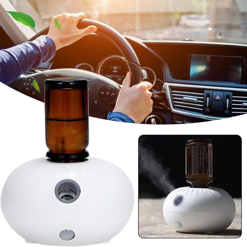 Diffuseur de parfum monté sur voiture à pulvérisation automatique à induction intelligente d'huile essentielle, aromathérapie portable de charge_voghion.com
