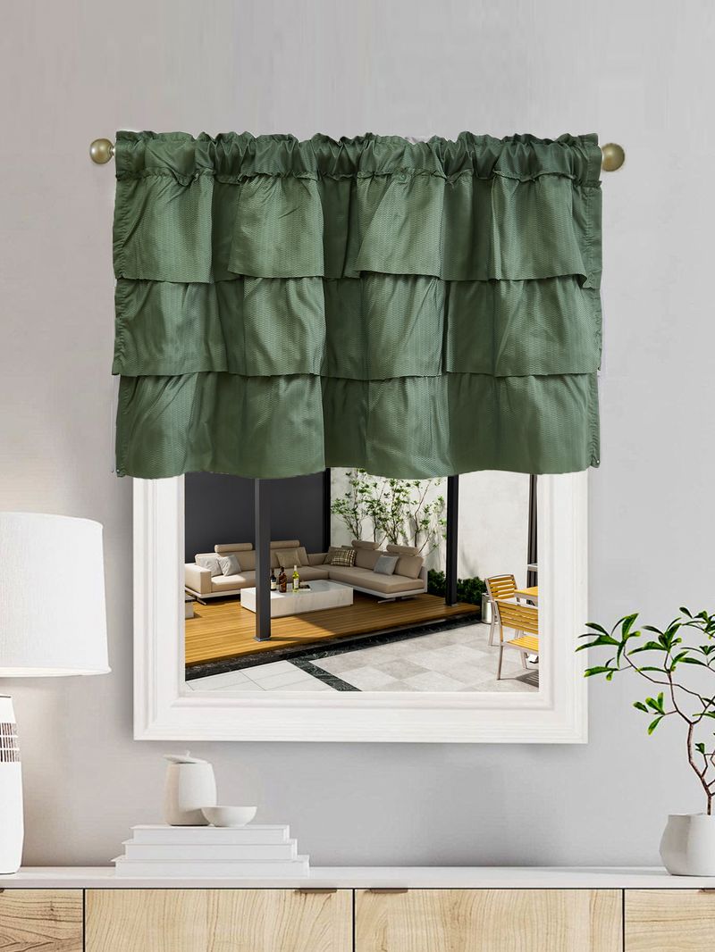 Cortinas semitransparentes modernas – cortinas de poliéster com babados para sala de estar (forro 100% blackout opcional, sem necessidade de furação, branco/prata/verde)_voghion.com