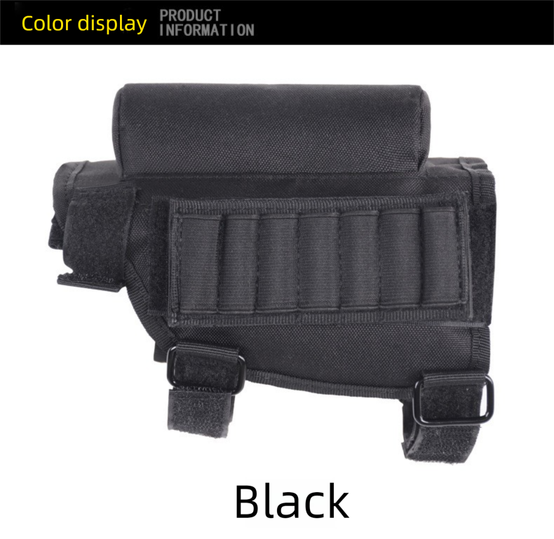 Cross-Border New Model Gun Pad Outdoor Off-Road CS Tactical Butt Stock Military Camouflage Accessories Magazine Bullet_voghion.com