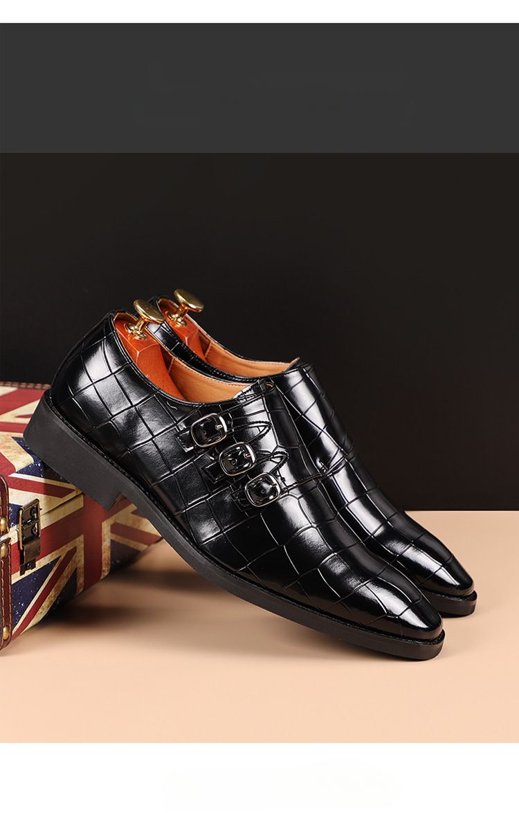 Męskie buty biznesowe casualowe typu oksfordy, formalne, sznurowane, do biura, na imprezy i na co dzień_voghion.com