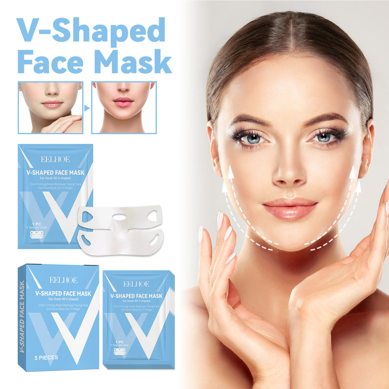 EELHOE Double chin tightening small face shaping ear hook V-lift facial mask_voghion.com