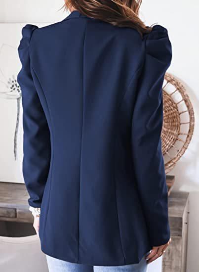 Euramerican effen colbert met revers voor dames_voghion.com