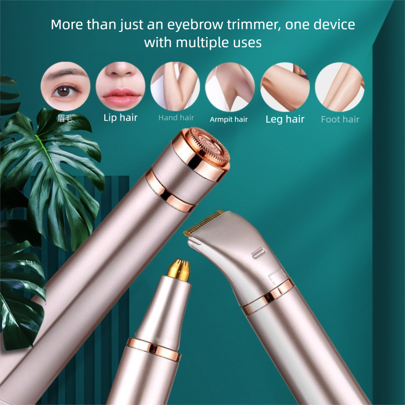 Dispositivo di bellezza elettrico per donne - Rasoio automatico per sopracciglia e rifinitore per la depilazione_voghion.com