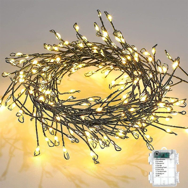 LED Kupferdraht Feuerwerkskörper Garten Dekoration Tausendfüßler Fuß Dekorative String Lichter_voghion.com