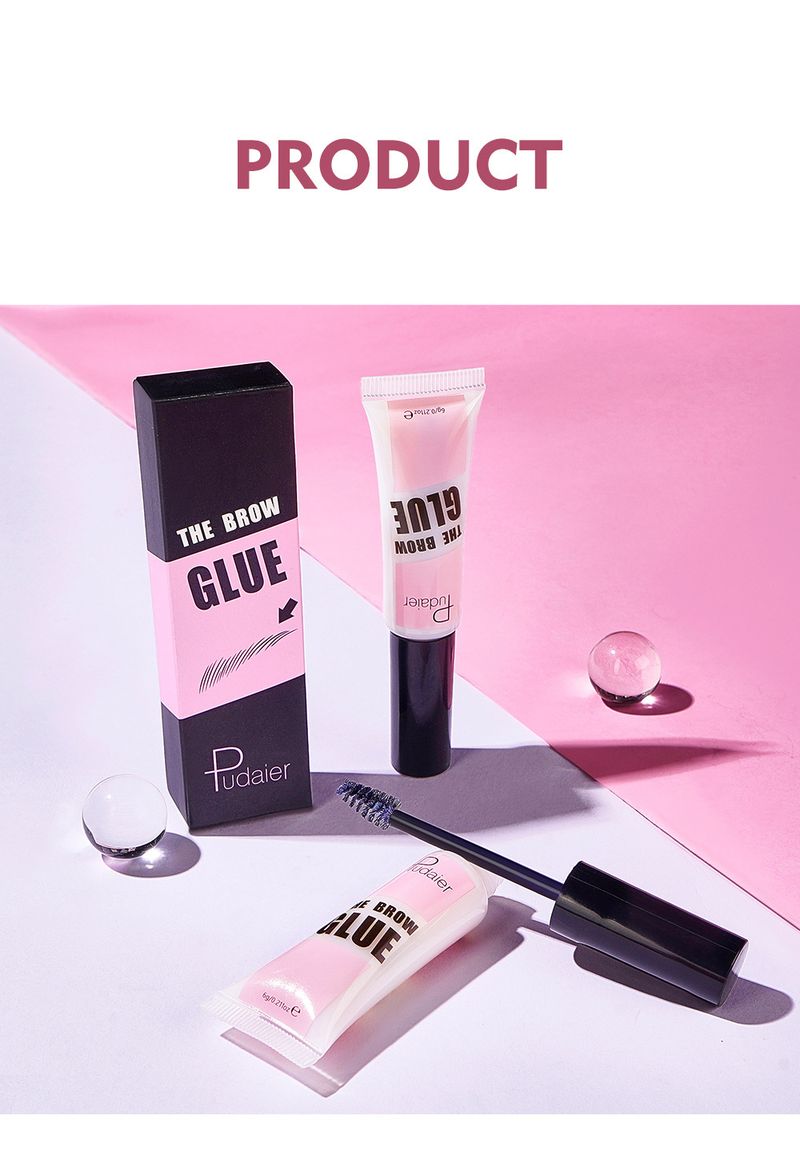 Ūdensizturīga, ilgstoša uzacu želeja Pudaier Staying Put Brow Liquid, neizsmērējas, ātri žūstoša skropstu tuša uzacīm_voghion.com