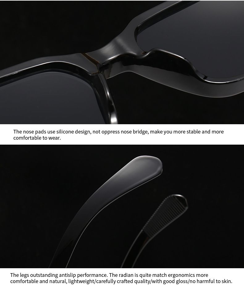 Foreign trade cross-border hot sunglasses mi nail European and American street shooting ins Internet celebrity model square sunglasses female 6076_voghion.com