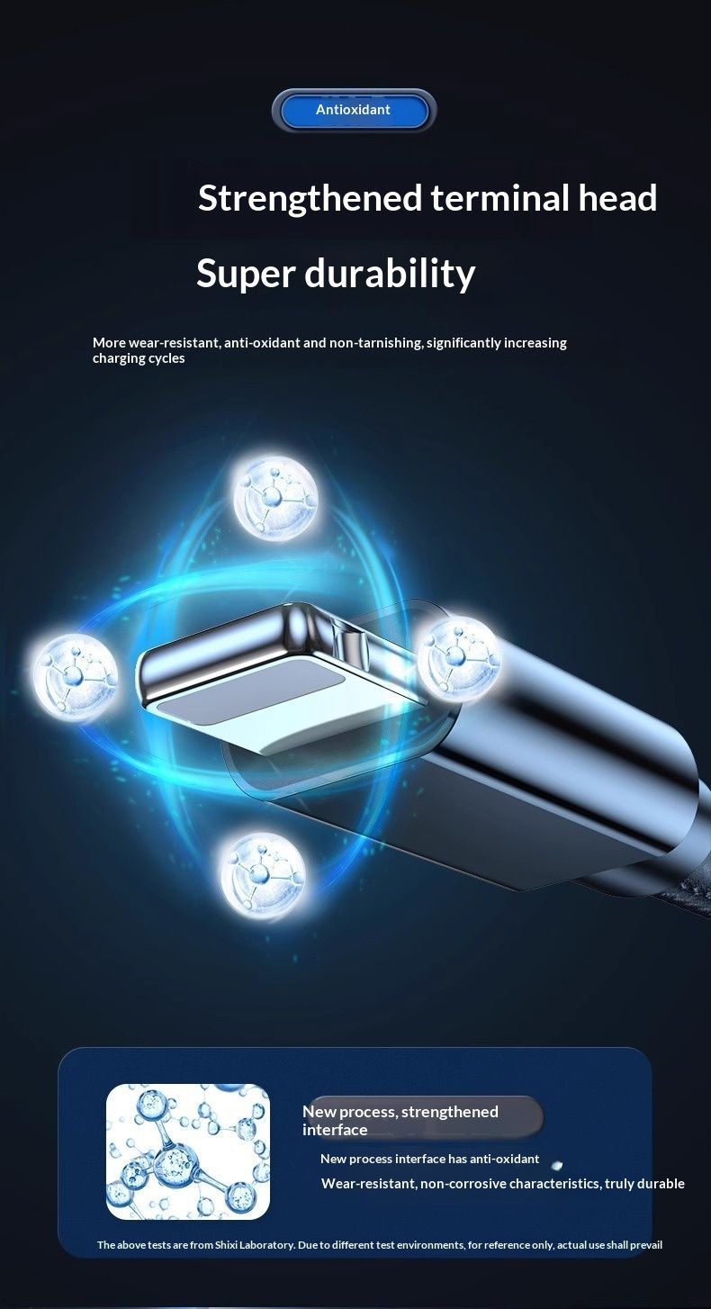 Câble de charge rapide Digitex Extended 3m compatible USB pour iPhone 11/12/13/14 et charge rapide jusqu'à 8 fois._voghion.com