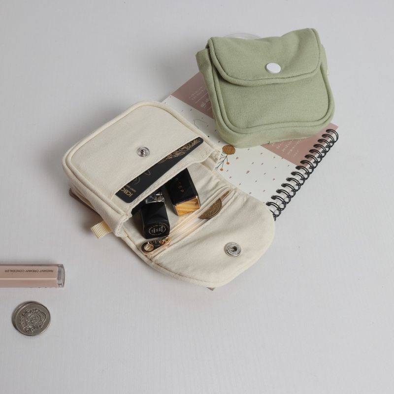con chiusura nascosta, piccola tasca, portamonete, astuccio per rossetto e trucco, borsa in tela alla moda_voghion.com