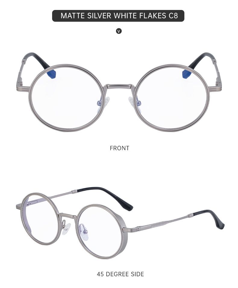 Neue Mode Runde Rahmen Sonnenbrillen Für Männer Retro High-End Sonnenbrillen Männer_voghion.com