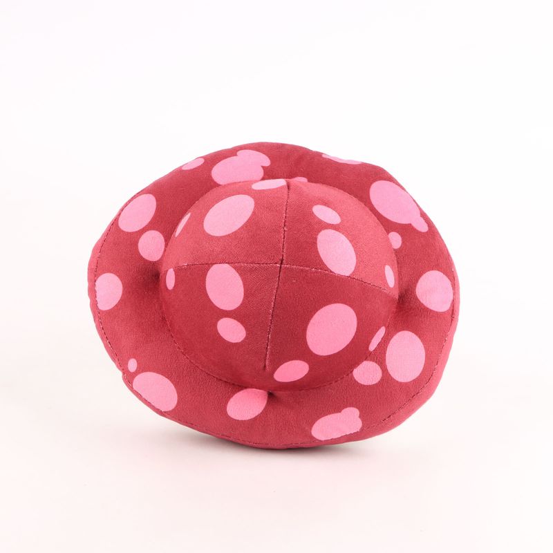 Uroczy loch w pysznym pluszowym grzybku, słodka kreskówka wypchana roślina anime_voghion.com