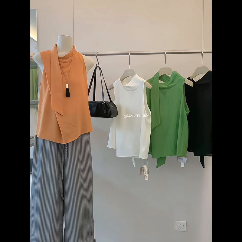 Gilet dimagrante ampio e largo in stile street style elegante di alta qualità per donna, modello 2025, nuovo modello coreano estivo_voghion.com