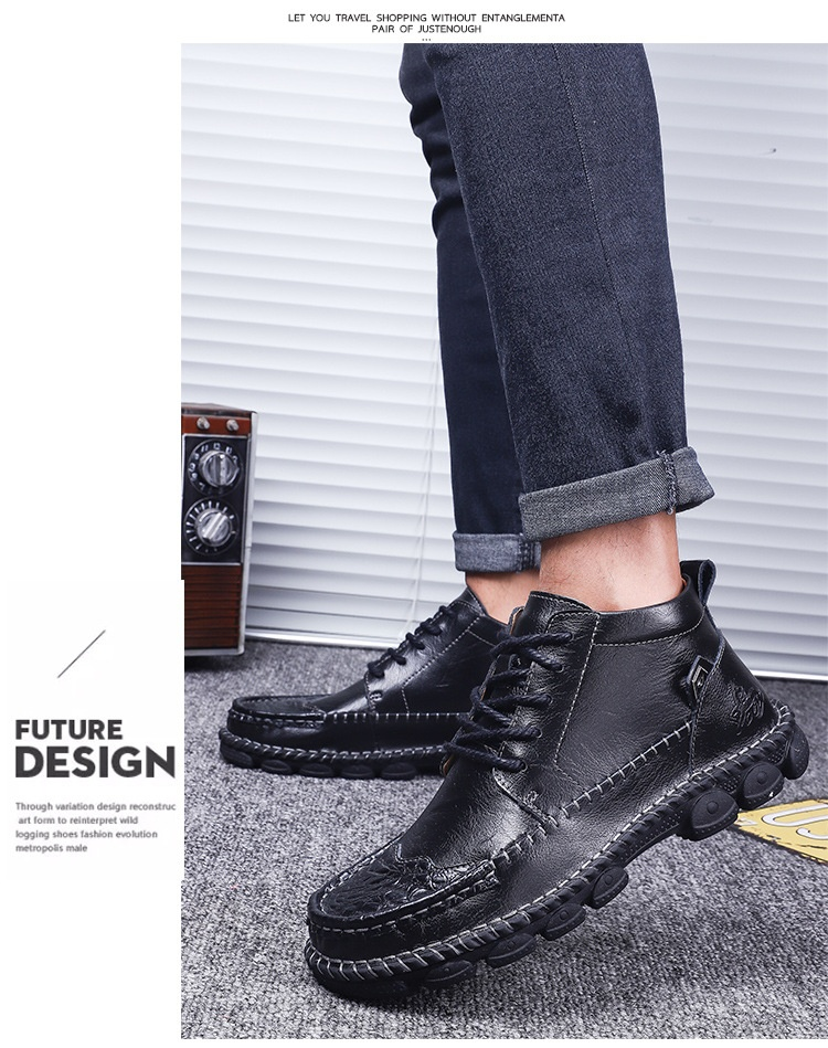 Cowboy Boots Desert Boots Rubber Waterproof Elegant Western Flat Low Heel Pointed Toe Zipper Slip-On Sports Footwear_voghion.com