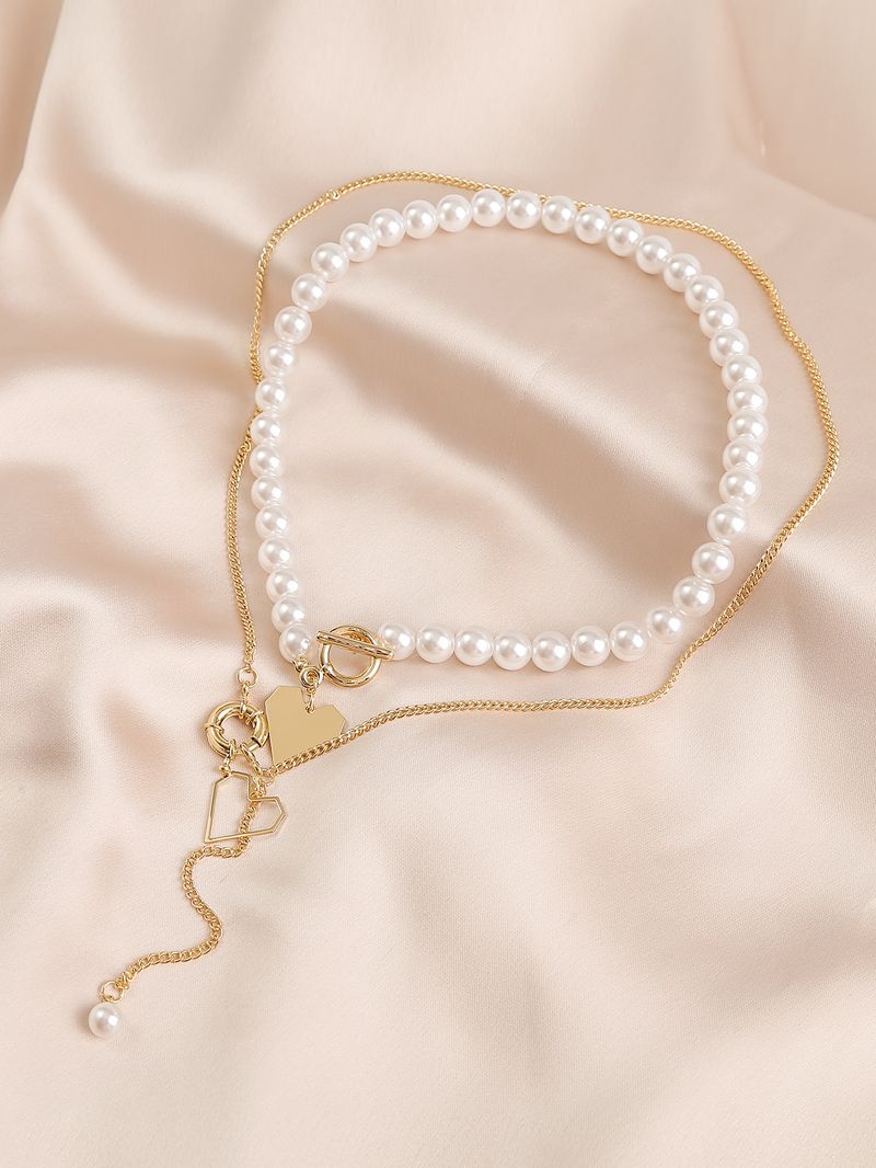 Multi schicht unregelmäßigen perlenkette, speziell geformte retro Barock perlenkette schmuck high-end_voghion.com