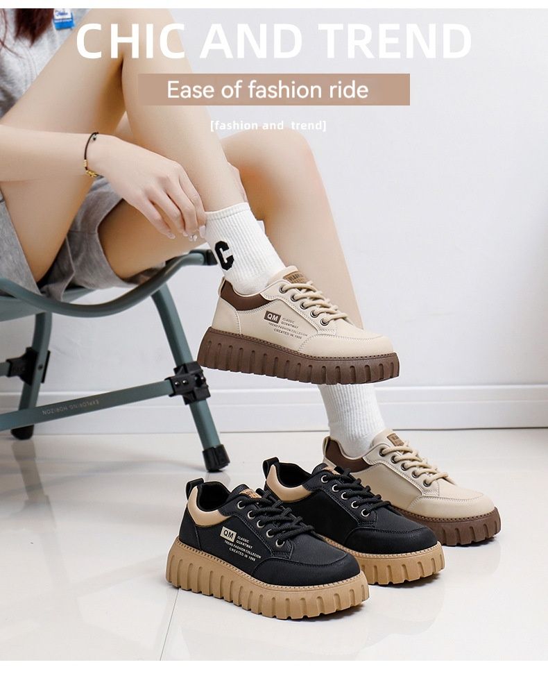 Die neueste Internet-Berühmtheit von 2024 New Student Korean Edition Instagram Trendy Vielseitige Dicke Sohle Board Frühling und Herbst Casual_voghion.com