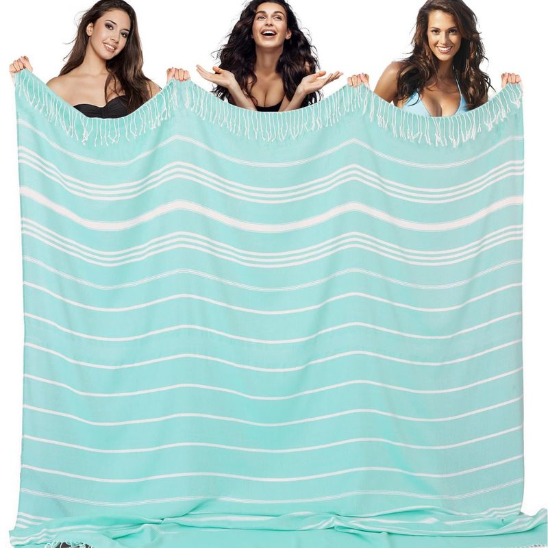 Asciugamano da spiaggia turco con nappe_voghion.com