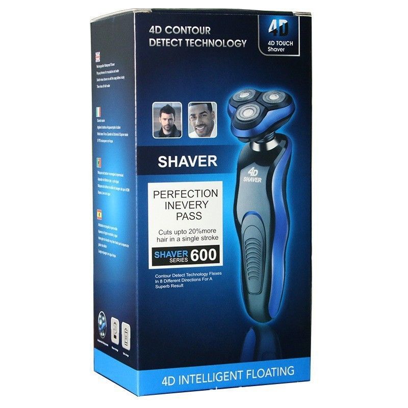 Afeitadora eléctrica de cuerpo completo con lavado de agua, multifuncional, 4D, cuchilla para barba, montada en el automóvil, carga USB, lote de afeitadoras_voghion.com