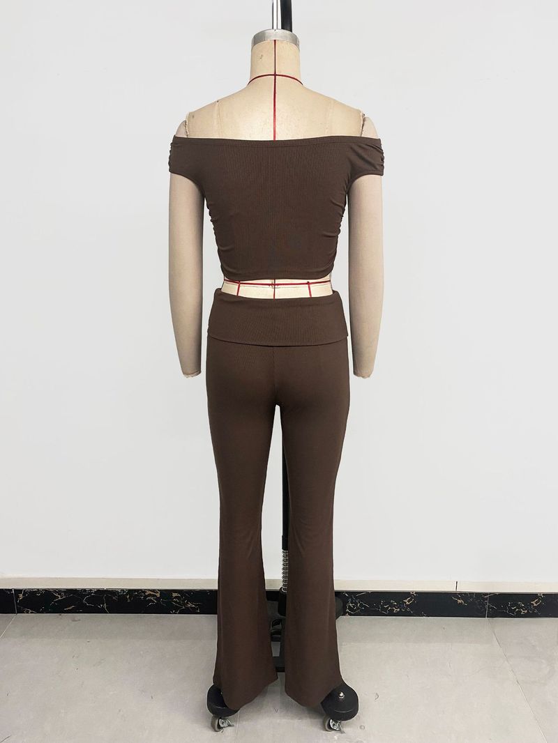2025 Summer New Versatile Casual Sports Simple Solid Color Close Fitting Fashion Set For Women_voghion.com