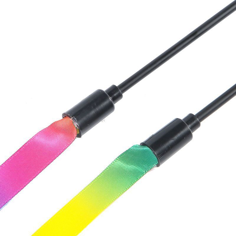 Double-Sided Rainbow Ribbon Toy Dog Internet Celebrity Cat Teaser Wand Boredom Reliever_voghion.com