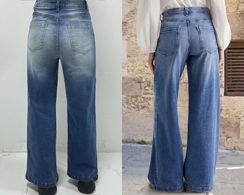 Sieviešu apģērbi Retro platas kājas džinsi pavasaris jauni gari taisni ar augstu vidukli ikdienas bikses sievietēm_voghion.com