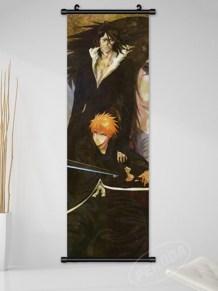 Impression jet d'encre haute définition Bleach Anime japonais Kurosaki Ichigo Toshiro Masamune Peinture décorative Byakuya_voghion.com