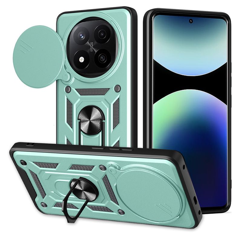 Custodia magnetica per Xiaomi Note 14 13 12 11 10 9 Pro Plus 5G 12S con protezione per obiettivo della fotocamera scorrevole e Redmi 14C 13C 12C._voghion.com