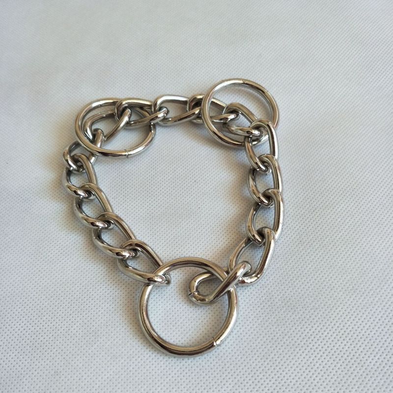 Pet Round Cloth Dog Rope Welding @Three Three Rings Accessories P Chain D-shaped Ring_voghion.com