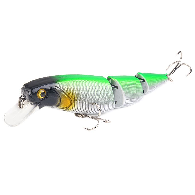 8 Colors Colorful Three Section Lure Bait 11.5cm/15g Simulation Hard Bait Minnow Bait Outdoor Fishing Gear Products_voghion.com