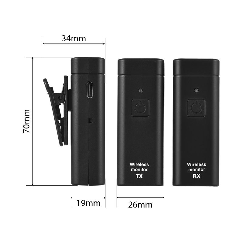 UHF Wireless In-Ear-Monitor-System Professionelle digitale Bühne Broadcast Soundkarte Outdoor Transmitt Receiv für_voghion.com