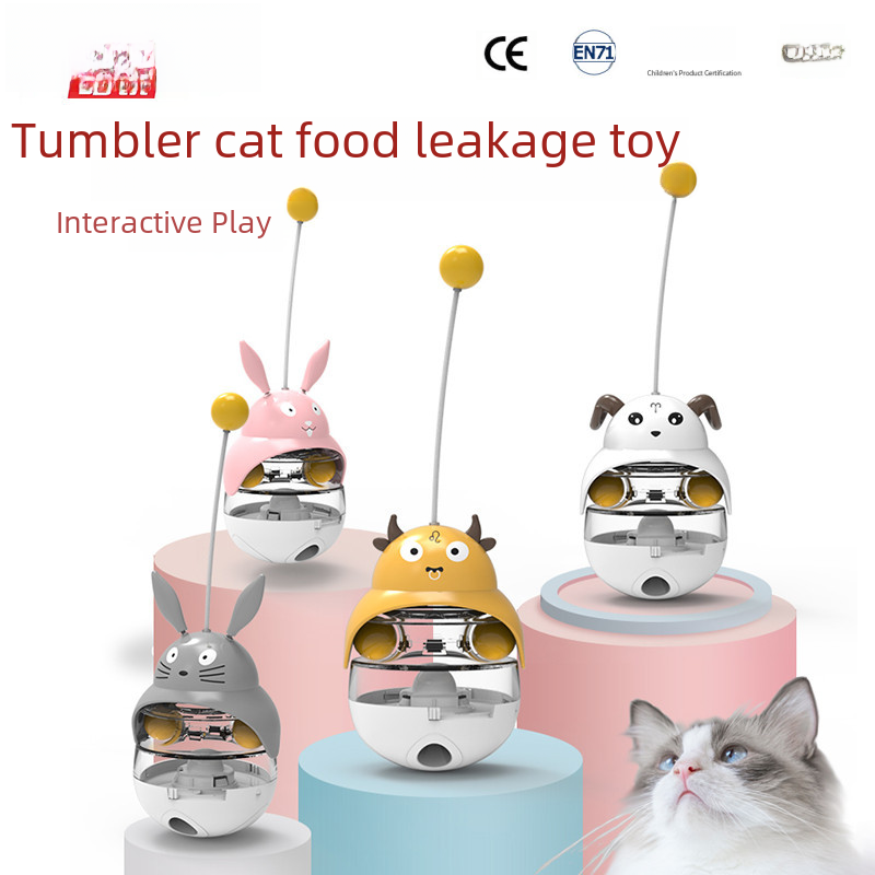 Factory Direct Supply New Pet Toy Cat Tumbler Leakage Ball Cat Leakage Toy_voghion.com