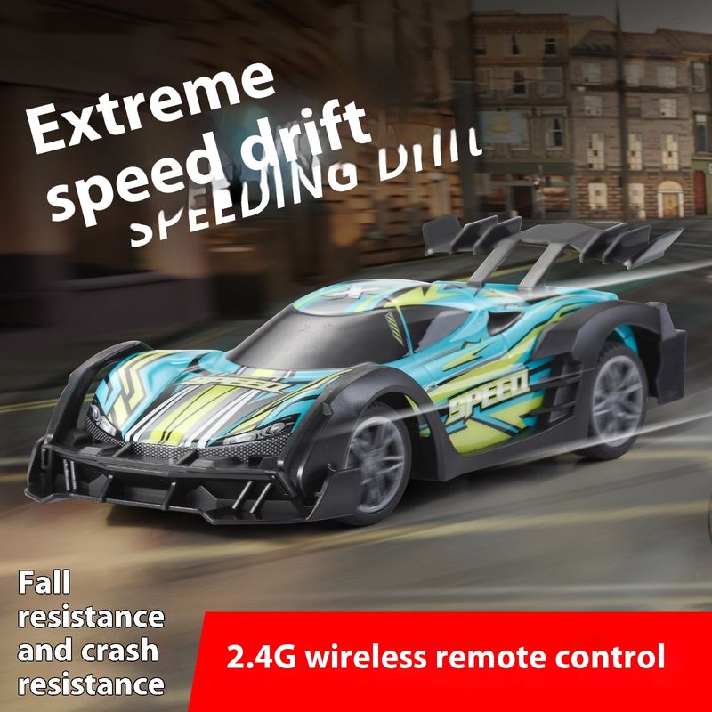 Ferngesteierten High-Speed Drift coolen Rennmodellauto, falfesten Jongen-Spillauto mat Véierradantrieb_voghion.com