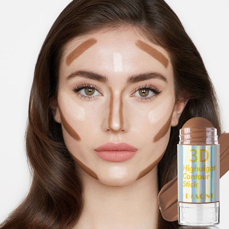 DIAONI Cream Blush Stick – Feuchtigkeitsspendende und verblendbare Wangenfarbe – Tragbares Twist-Up-Design_voghion.com