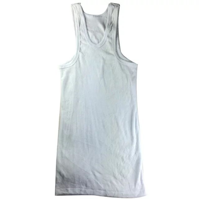 Factory direct men's European size vest 2 2 thread undershirt sports fitness vest wide shoulder sleeveless base underwear_voghion.com
