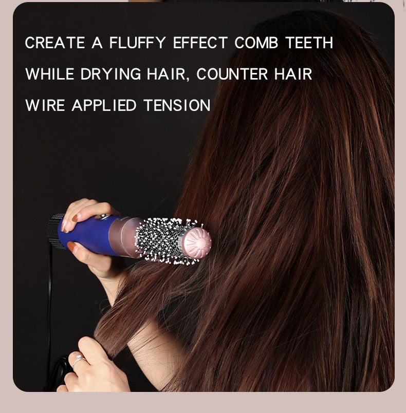 Neuer multifunktionaler Kammtrockner, 5-in-1 und gerader Kamm, Lockenstab, Haarstyling_voghion.com