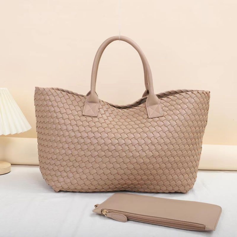 Handbag Trend Hand Woven Vegetable Blue Son Large Capacity Carry-on Bag Woman_voghion.com