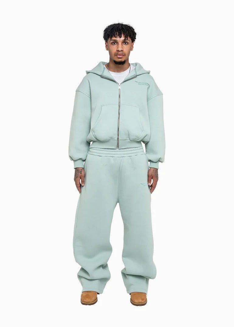 Men’s 3D Printed Hoodie & Jogger Set – Custom Streetwear Zip-Up Sweatshirt & Trousers (Black/Grey, XS-6XL)_voghion.com