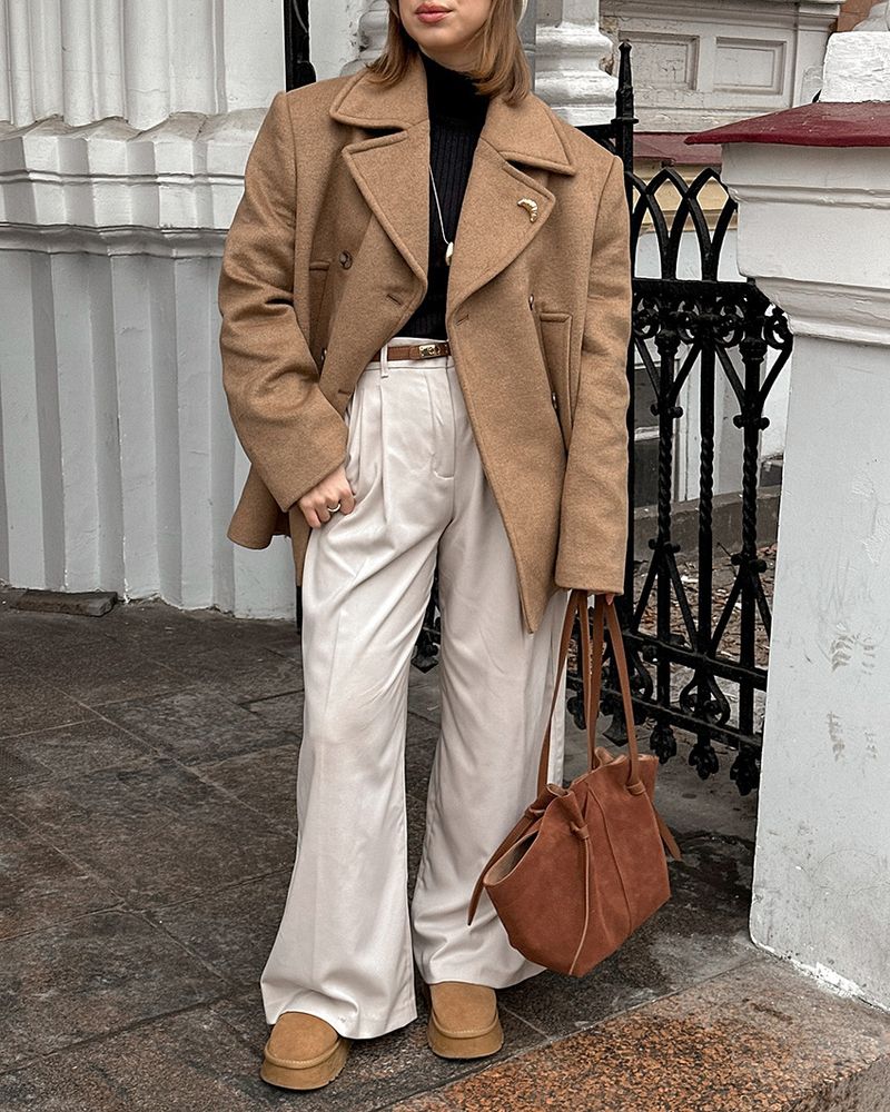 Cappotto autunnale e invernale in stile britannico per donna, cappotto di lana retrò alla moda di media lunghezza con colletto slim fit_voghion.com