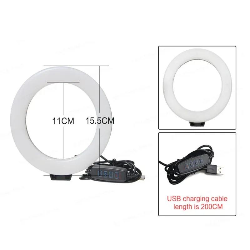 6Inch Video Conference Light Kit Ri Clip On Laptop Monitor With 3 Color Webcam Light Remote Work Self_voghion.com