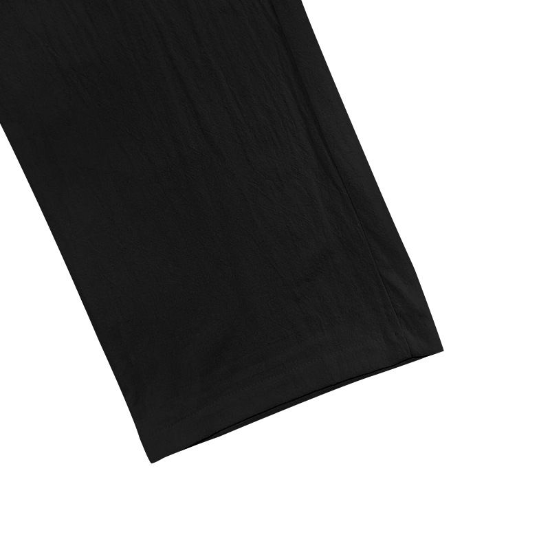 Four Seasons Men's Linen Breathable Bohemian Style Loose Wide-leg Hip-hop Casual Sports Pants_voghion.com