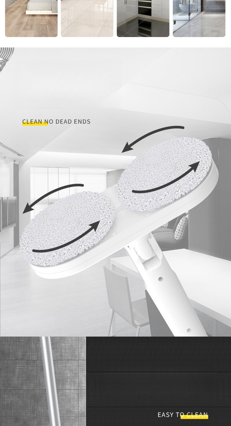 Electric Mop Smart Wireless Small Household Rechargeable Multifunctional Fully Automatic Lazy Mopping Machine All-in-One_voghion.com